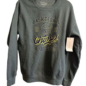 Urban Outfitters Gray Crewneck Sweater Basketball Graphic